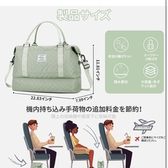 機内持ち込みオーケー　大容量旅行バッグの画像