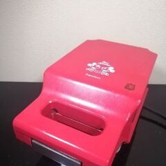 訳あり Francfranc 廃盤 ホットサンドメーカー ディズニー　ミッキー　ミニー　赤 レッドの画像