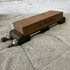 砥石 シャープナー 3点 セット まとめ まとめ売り ツボ万 キング砥石 #800 仕上げ砥石 中砥石 大工道具 A0381の画像