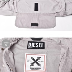 XL(2L) DIESEL J-THOMPSON-A グレー ジャケットの画像