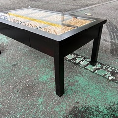 ✨アジアン　ガラストップテーブル　ニトリ✨の画像