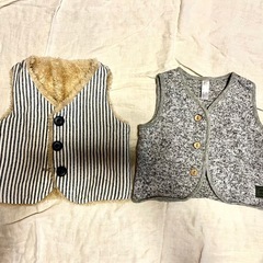 秋冬生まれの赤ちゃんに　おくるみロンパースなどの画像