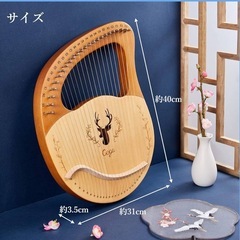【美品】ライアーハープ19弦(竪琴)の画像