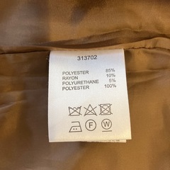 K2509-171 W closet テーラード ジャケット ダブル チェック柄 ブラウン系 レディース サイズ表記なし ほつれ毛玉有りの画像