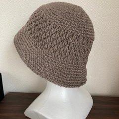 男女兼用シンプルオシャレバケットハット ハンドメイドかぎ針編みの画像