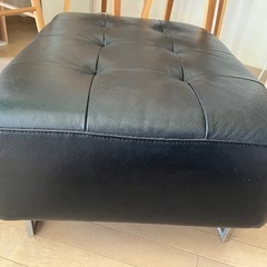 iDC大塚家具　本革オットマン【引き取り限定】の画像