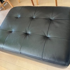 iDC大塚家具　本革オットマン【引き取り限定】の画像