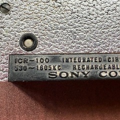ジャンク市場　SONY ICR-100 部品取り　ジャンク品の画像