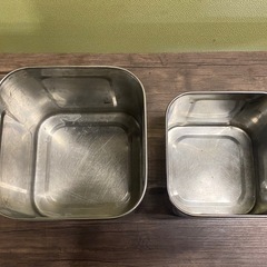 ☆ ステンレス キッチンポット YUKIWA ユキワ　蓋なし　まとめて2点の画像