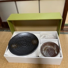 皿セット 五釉 天ぷら揃  箱付の画像