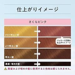 liese ブリーチオンカラー　ヘアカラー　さくらピンクの画像