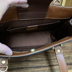 O 2509-259　 renoma PARIS sacsレザートート ハンドバッグ キズ 汚れありの画像