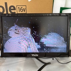 東W#437 16V型液晶テレビ 動作品 デジタルハイビジョン液晶テレビ TV 2018年製 ユニテク 小型テレビ B-CASカード付の画像