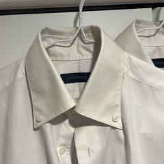 高級ブランド5枚セット　ホワイト 長袖シャツ 胸ポケット付き　differenceの画像