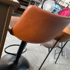 ⭐️土日のみ営業中⭐️萩原 レザー調カウンターチェアの画像