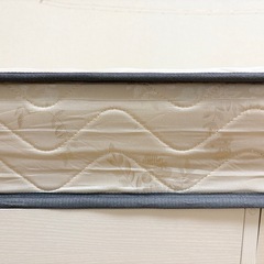 タンスのゲン マットレス シングル 厚み20cm 高密度 372個 ボンネルコイル ベッドマット 通気性 ホワイト 17800009 (98104)の画像