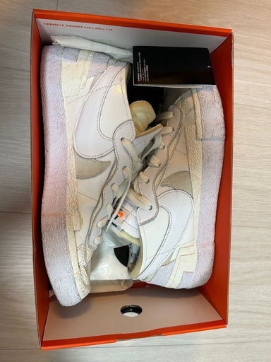 sacai x Nike Blazer Low 白27.5