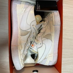 sacai x Nike Blazer Low 白27.5の画像