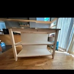 ワークテーブル ニトリ 作業台 シナモ NITORI カウンターの画像