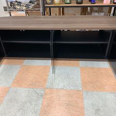 【ｼﾞｬﾝｸﾞﾙｼﾞｬﾝｸﾞﾙ金沢店】テレビ台 木目調/茶  W(幅)149×D(奥行き)39×H(高さ)37cm  ※クリーニング済みの画像