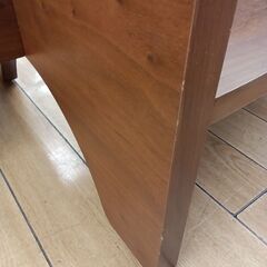 ★リユースのサカイつくば店★TK6504  ガラステーブル ブラウン H36×D60×W105 クリーニング済みの画像