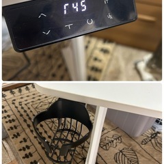 決まりました！電動 昇降式デスク  パソコンデスク オフィスワークテーブル 電動 昇降デスクの画像