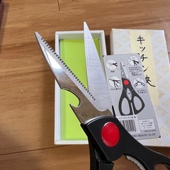 新品　富士印　キッチンバサミ　多機能の画像
