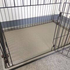 △ A ペットケージ 茶 高さ 56.5cm 幅 90cm 奥行 61.5cm 現状渡しの画像