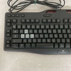 ロジクール G105 キーボード ゲーミングキーボード Logicool PCパーツ パソコン 周辺機器 動作確認済 日本語配列 有線タイプ Y2237の画像