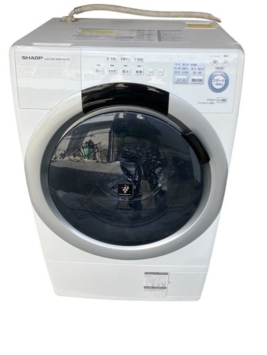 【中古】¥15,000 　SHARP ドラム式洗濯機 ES-S7A-WL 【II106 SSI1F005】