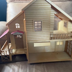 初期 赤い屋根の大きなお家 シルバニア 家 家具 小物セットの画像