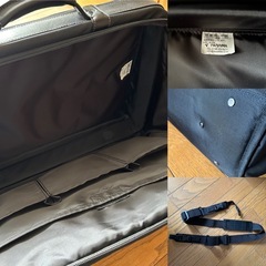 2WAY ブラックナイロンビジネスバッグ TSUYAMAの画像