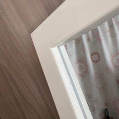 ✨値下げ！800円！！全身スタンドミラー150cm×30cm ホワイトの画像