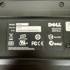 DELL L100 キーボード ブラック テンキー付き 日本語配列 USBキーボード 有線 PCパーツ 周辺機器 動作確認済 Y2238の画像
