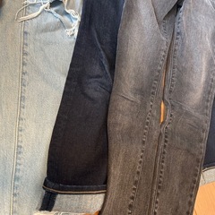 美品ユニクロ3色デニムセットの画像