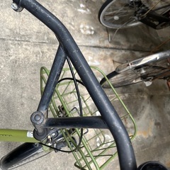自転車　20インチ　カーキ色の画像