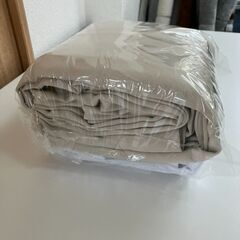 レース付き遮光カーテンSET（ベージュ／小窓用）の画像