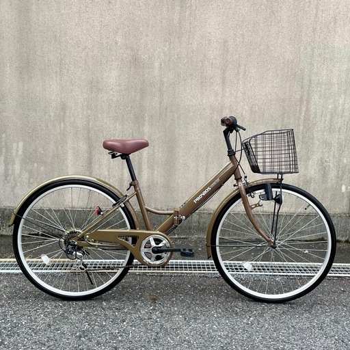 【整備済み・良品】26インチ6段変速LEDライト折りたたみ自転車