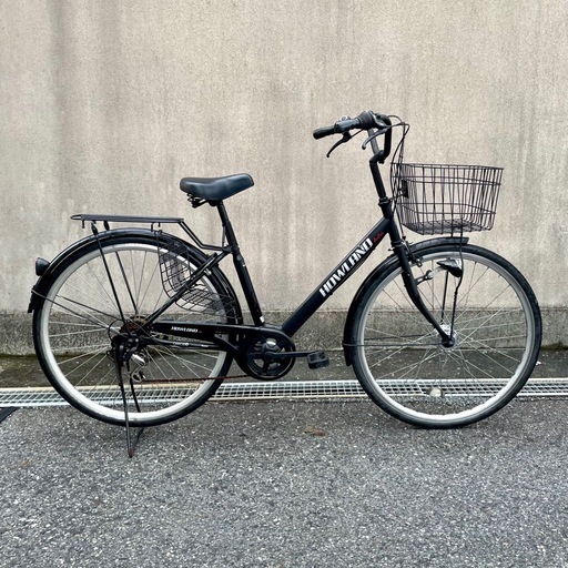 【お譲り先決定】ノーパンクタイヤ27インチ6段変速オートLEDライト