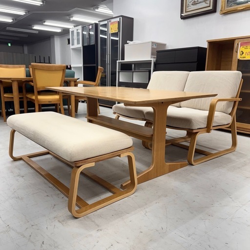 超美品‼️】総額15万♪ 無印良品 130cm幅4人掛けダイニングテーブル 