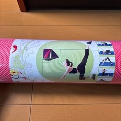 ピンク 収納バンド付き ヨガマット プレイマット 6mmの画像