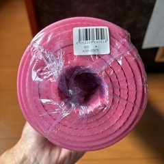 ピンク 収納バンド付き ヨガマット プレイマット 6mmの画像