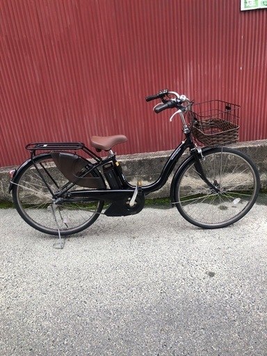 【京都発】京の楽チャリ　ヤマハ　電動アシスト自転車　26インチ　黒色