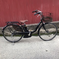 【京都発】京の楽チャリ　ヤマハ　電動アシスト自転車　26インチ　黒色の画像