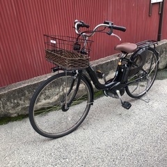 【京都発】京の楽チャリ　ヤマハ　電動アシスト自転車　26インチ　黒色の画像