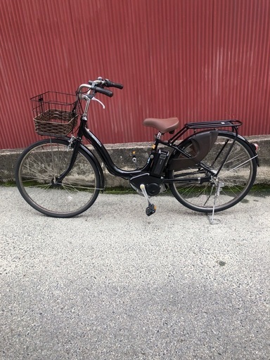 【京都発】京の楽チャリ　ヤマハ　電動アシスト自転車　26インチ　黒色