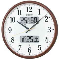 SEIKO壁がけ　電波時計の画像