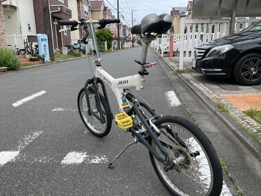 引取限定 ルイガノ JEDI-R ホワイト エアサス ミニベロ 折りたたみ ルイガノJEDIミニベロフルサス (中島隆興) 福生の折りたたみ