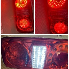 【車検対応？】E51 ワンオフ LEDテール セット 中期 後期 テールライト テールランプ センターガーニッシュ ロアテール 日産 エルグランドの画像