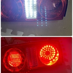 【車検対応？】E51 ワンオフ LEDテール セット 中期 後期 テールライト テールランプ センターガーニッシュ ロアテール 日産 エルグランドの画像
